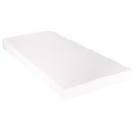 Casa si Gradina - Mobilier - Paturi si accesorii - Paturi - Pat cu saltea, alb si negru, 90 x 200 cm, piele ecologica - Infinity.ro