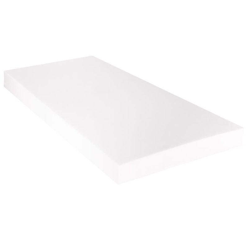 Casa si Gradina - Mobilier - Paturi si accesorii - Paturi - Pat cu saltea, alb si negru, 90 x 200 cm, piele ecologica - Infinity.ro