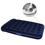 Sport si Outdoor - Camping - Saltele si accesorii pentru somn - Saltele camping - Bestway Saltea gonflabila catifelata cu pompa de picior, 203x152x28 cm - Infinity.ro