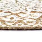 Casa si Gradina - Textile si covoare - Textile bucatarie - Servete si naproane - Naproane, 4 buc., alb, 38 cm, iuta, rotund - Infinity.ro