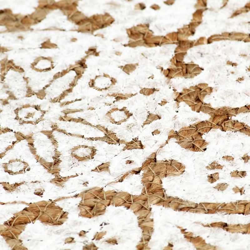 Casa si Gradina - Textile si covoare - Textile bucatarie - Servete si naproane - Naproane, 4 buc., alb, 38 cm, iuta, rotund - Infinity.ro