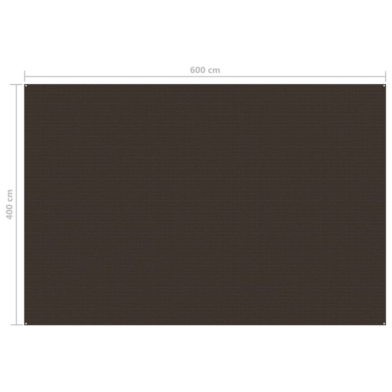 Sport si Outdoor - Camping - Accesorii corturi - Covor pentru cort, maro, 400x600 cm - Infinity.ro