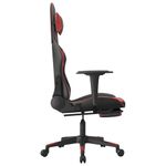 PC, gaming si accesorii - Gaming - Accesorii gaming - Scaune gaming - Scaun de gaming masaj/suport picioare negru/rosu vin piele eco - Infinity.ro