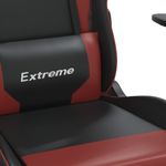 PC, gaming si accesorii - Gaming - Accesorii gaming - Scaune gaming - Scaun de gaming masaj/suport picioare negru/rosu vin piele eco - Infinity.ro