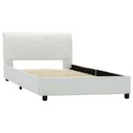 Casa si Gradina - Mobilier - Paturi si accesorii - Paturi - Cadru de pat, alb, 90 x 200 cm, piele ecologica - Infinity.ro