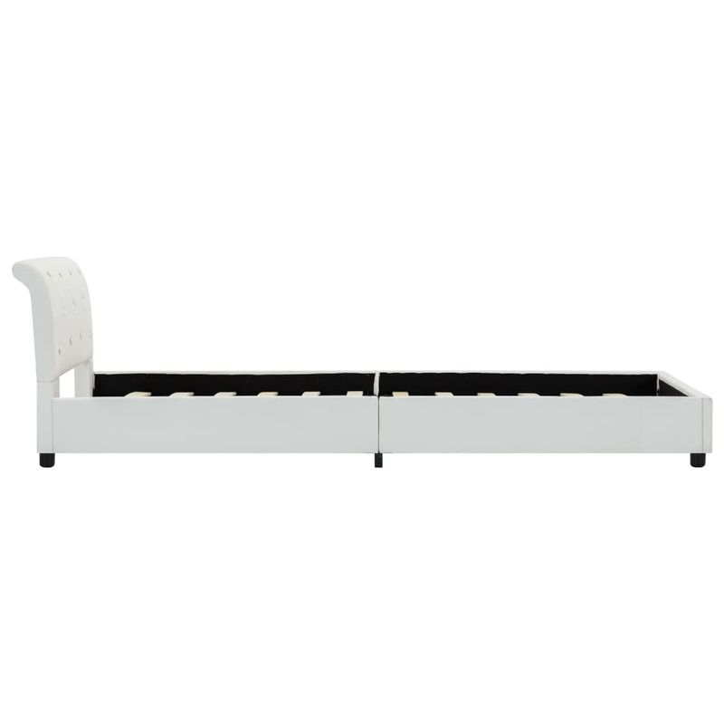 Casa si Gradina - Mobilier - Paturi si accesorii - Paturi - Cadru de pat, alb, 90 x 200 cm, piele ecologica - Infinity.ro