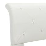 Casa si Gradina - Mobilier - Paturi si accesorii - Paturi - Cadru de pat, alb, 90 x 200 cm, piele ecologica - Infinity.ro