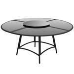 Casa si Gradina - Gradina si terasa - Mobilier exterior - Seturi mobila gradina - Set mobilier de exterior cu perne, 7 piese, negru, poliratan - Infinity.ro