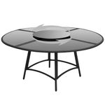 Casa si Gradina - Gradina si terasa - Mobilier exterior - Seturi mobila gradina - Set mobilier de exterior cu perne, 7 piese, negru, poliratan - Infinity.ro