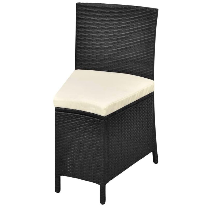 Casa si Gradina - Gradina si terasa - Mobilier exterior - Seturi mobila gradina - Set mobilier de exterior cu perne, 7 piese, negru, poliratan - Infinity.ro