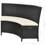 Casa si Gradina - Gradina si terasa - Mobilier exterior - Seturi mobila gradina - Set mobilier de exterior cu perne, 7 piese, negru, poliratan - Infinity.ro