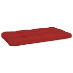 Casa si Gradina - Gradina si terasa - Mobilier exterior - Canapele si fotolii gradina - Otoman de gradina din paleti, alb, lemn pin tratat, roșu - Infinity.ro