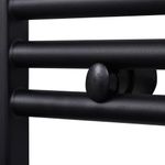 Casa si Gradina - Termice - Generatoare de aer cald - Radiator port-prosop incalzire centrala baie drept, negru, 600x1160 mm - Infinity.ro