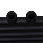 Casa si Gradina - Termice - Generatoare de aer cald - Radiator port-prosop incalzire centrala baie drept, negru, 600x1160 mm - Infinity.ro