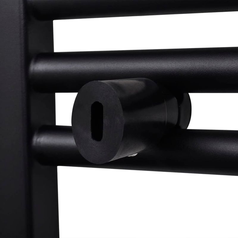 Casa si Gradina - Termice - Generatoare de aer cald - Radiator port-prosop incalzire centrala baie, curbat, negru, 500 x 1160 mm - Infinity.ro