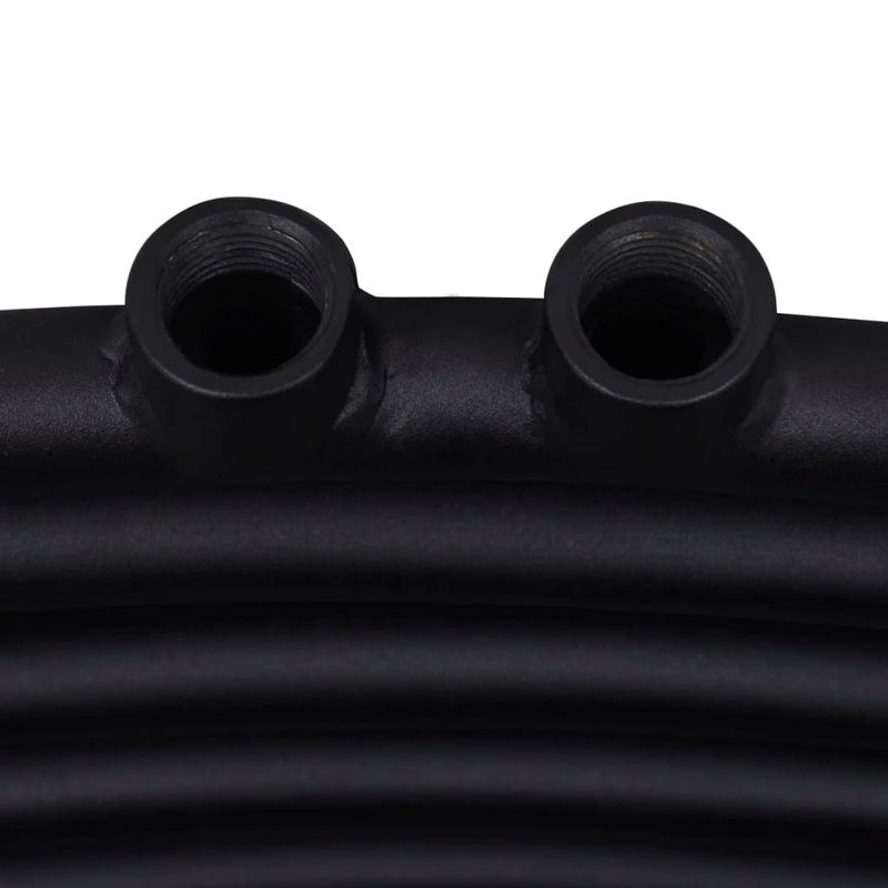 Casa si Gradina - Termice - Generatoare de aer cald - Radiator port-prosop incalzire centrala baie, curbat, negru, 500 x 1160 mm - Infinity.ro