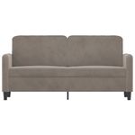 Casa si Gradina - Mobilier - Canapele si coltare - Canapele - Fotoliu canapea, gri deschis, 140 cm, catifea - Infinity.ro