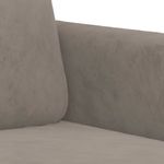 Casa si Gradina - Mobilier - Canapele si coltare - Canapele - Fotoliu canapea, gri deschis, 140 cm, catifea - Infinity.ro