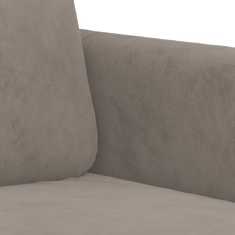 Casa si Gradina - Mobilier - Canapele si coltare - Canapele - Fotoliu canapea, gri deschis, 140 cm, catifea - Infinity.ro