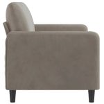 Casa si Gradina - Mobilier - Canapele si coltare - Canapele - Fotoliu canapea, gri deschis, 140 cm, catifea - Infinity.ro