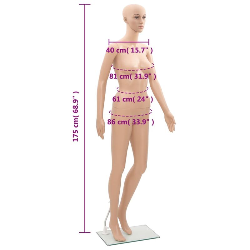 Casa si Gradina - Decoratiuni - DIY - Manechine plastic - Manechin feminin A, model femeie cu cap și față - Infinity.ro