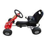 Jucarii, Copii si Bebe - Jucarii si jocuri - Jucarii de exterior - Masinute si vehicule pentru copii - Kart cu pedale Go Kart, rosu - Infinity.ro