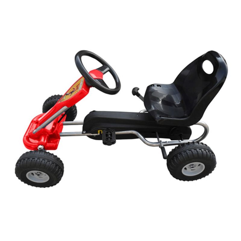 Jucarii, Copii si Bebe - Jucarii si jocuri - Jucarii de exterior - Masinute si vehicule pentru copii - Kart cu pedale Go Kart, rosu - Infinity.ro