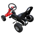 Jucarii, Copii si Bebe - Jucarii si jocuri - Jucarii de exterior - Masinute si vehicule pentru copii - Kart cu pedale Go Kart, rosu - Infinity.ro