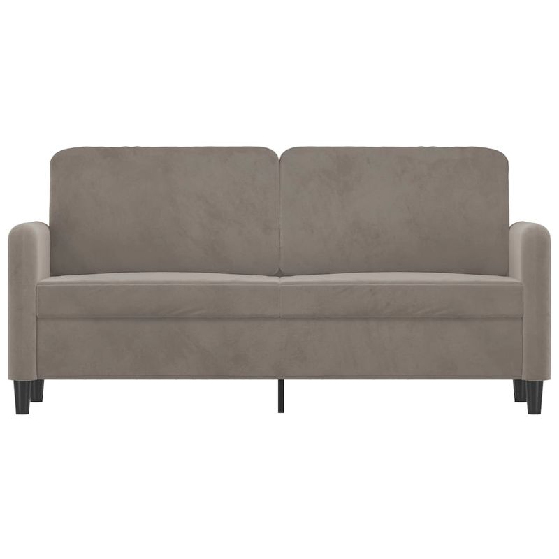 Casa si Gradina - Mobilier - Canapele si coltare - Canapele - Fotoliu canapea, gri deschis, 140 cm, catifea - Infinity.ro
