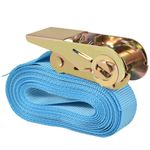 Casa si Gradina - Constructii - Depozitare, transport si protectie - Accesorii echipamente pentru transport si ridicat - Chingi fixare cu clichet 4 buc, 0,8 tone, 6 m x 25 mm, albastru - Infinity.ro