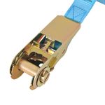 Casa si Gradina - Constructii - Depozitare, transport si protectie - Accesorii echipamente pentru transport si ridicat - Chingi fixare cu clichet 4 buc, 0,8 tone, 6 m x 25 mm, albastru - Infinity.ro