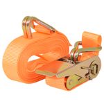 Casa si Gradina - Constructii - Depozitare, transport si protectie - Accesorii echipamente pentru transport si ridicat - Chingi fixare cu clichet , 4 buc, 0,4 tone 6 mx25 mm, portocaliu - Infinity.ro