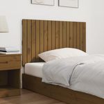 Casa si Gradina - Mobilier - Paturi si accesorii - Accesorii paturi - Tablie de pat pentru perete, maro miere, 108x3x60 cm - Infinity.ro