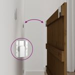 Casa si Gradina - Mobilier - Paturi si accesorii - Accesorii paturi - Tablie de pat pentru perete, maro miere, 108x3x60 cm - Infinity.ro