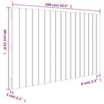 Casa si Gradina - Mobilier - Paturi si accesorii - Accesorii paturi - Tablie de pat pentru perete, maro miere, 108x3x60 cm - Infinity.ro