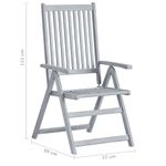 Casa si Gradina - Gradina si terasa - Mobilier exterior - Scaune si sezlonguri gradina - Scaune gradina rabatabile cu perne, 6 buc., lemn masiv acacia - Infinity.ro