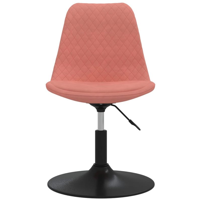 Casa si Gradina - Mobilier - Scaune si fotolii - Scaune - Scaune de bucatarie pivotante, 4 buc, roz, catifea - Infinity.ro