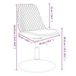 Casa si Gradina - Mobilier - Scaune si fotolii - Scaune - Scaune de bucatarie pivotante, 4 buc, roz, catifea - Infinity.ro