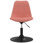 Casa si Gradina - Mobilier - Scaune si fotolii - Scaune - Scaune de bucatarie pivotante, 4 buc, roz, catifea - Infinity.ro