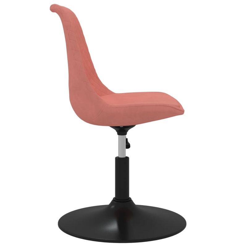 Casa si Gradina - Mobilier - Scaune si fotolii - Scaune - Scaune de bucatarie pivotante, 4 buc, roz, catifea - Infinity.ro