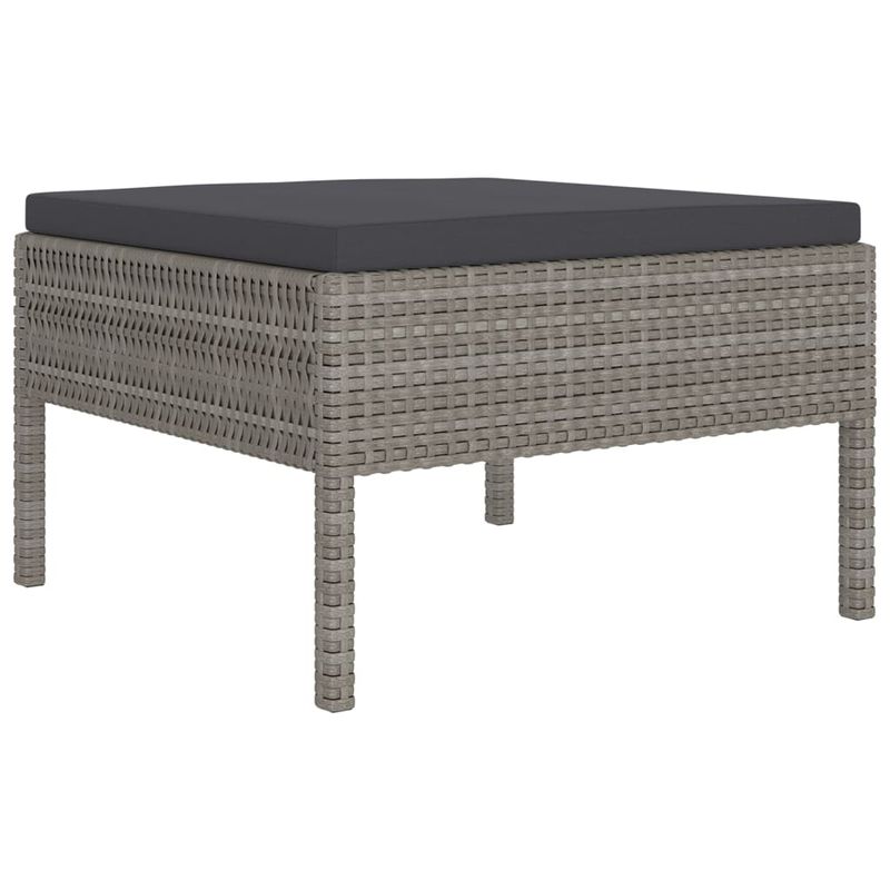 Casa si Gradina - Gradina si terasa - Mobilier exterior - Seturi mobila gradina - Set mobilier de gradina cu perne, 5 piese, gri, poliratan - Infinity.ro