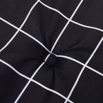 Casa si Gradina - Gradina si terasa - Mobilier exterior - Perne decorative exterior - Perna de banca de gradina negru carouri 120x50x3cm textil oxford - Infinity.ro