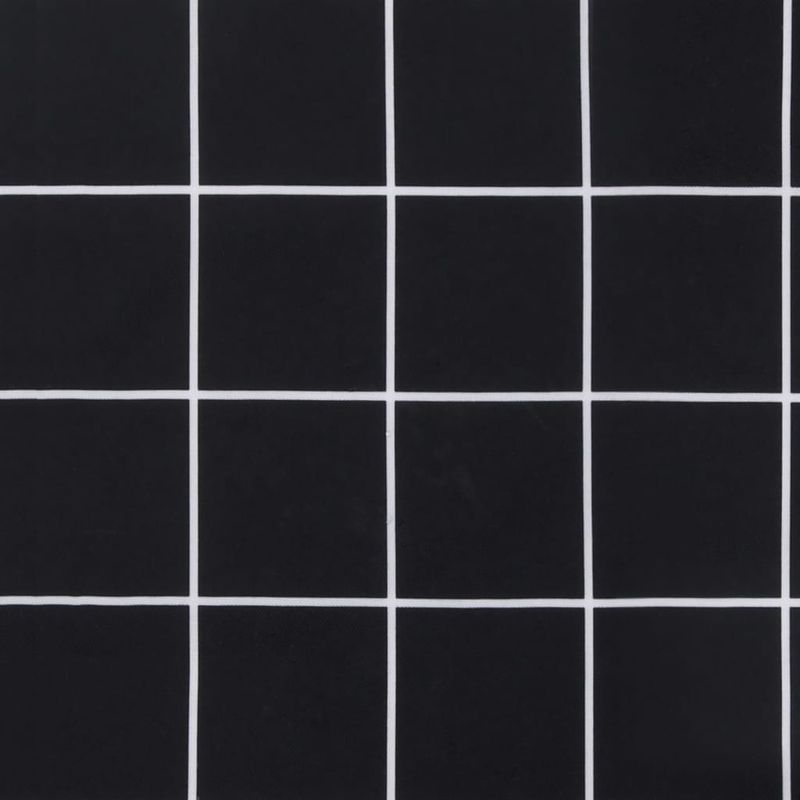 Casa si Gradina - Gradina si terasa - Mobilier exterior - Perne decorative exterior - Perna de banca de gradina negru carouri 120x50x3cm textil oxford - Infinity.ro