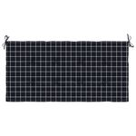 Casa si Gradina - Gradina si terasa - Mobilier exterior - Perne decorative exterior - Perna de banca de gradina negru carouri 120x50x3cm textil oxford - Infinity.ro