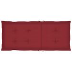 Casa si Gradina - Gradina si terasa - Mobilier exterior - Scaune si sezlonguri gradina - Scaune de gradina cu perne rosu vin, 6 buc., lemn masiv de tec - Infinity.ro