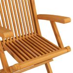 Casa si Gradina - Gradina si terasa - Mobilier exterior - Scaune si sezlonguri gradina - Scaune gradina cu perne, 3 buc., lemn masiv de tec, crem - Infinity.ro