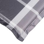 Casa si Gradina - Gradina si terasa - Mobilier exterior - Perne decorative exterior - Perna de sezlong, rosu carouri, 200x60x3 cm, textil oxford, model gri carouri - Infinity.ro