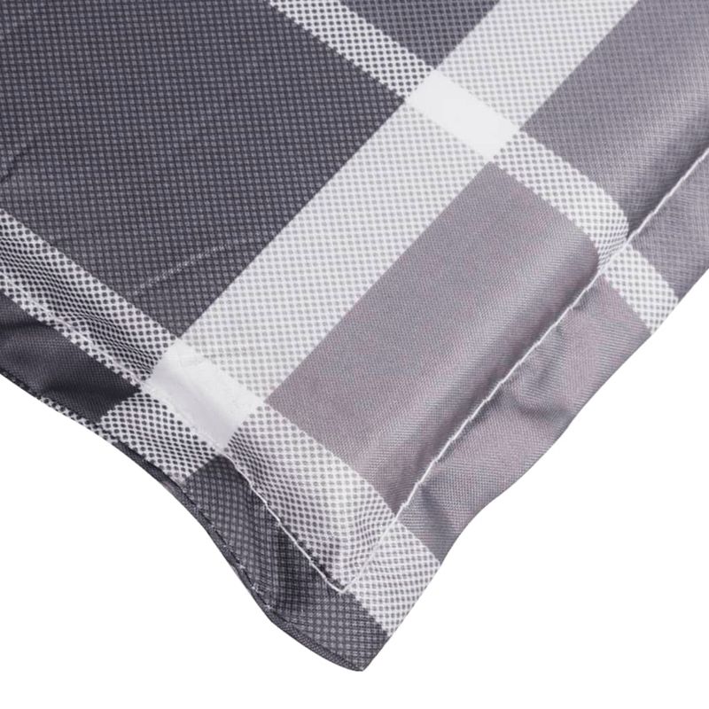 Casa si Gradina - Gradina si terasa - Mobilier exterior - Perne decorative exterior - Perna de sezlong, rosu carouri, 200x60x3 cm, textil oxford, model gri carouri - Infinity.ro