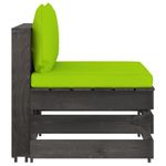 Casa si Gradina - Gradina si terasa - Mobilier exterior - Canapele si fotolii gradina - Canapea de colt modulara cu perne, gri, lemn tratat - Infinity.ro
