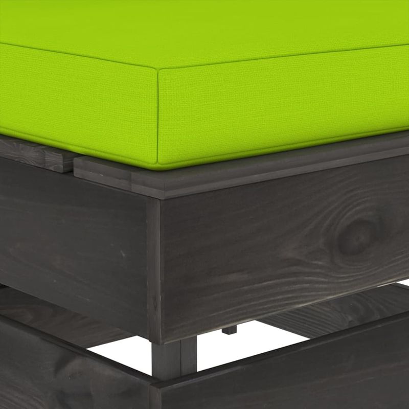 Casa si Gradina - Gradina si terasa - Mobilier exterior - Canapele si fotolii gradina - Canapea de colt modulara cu perne, gri, lemn tratat - Infinity.ro